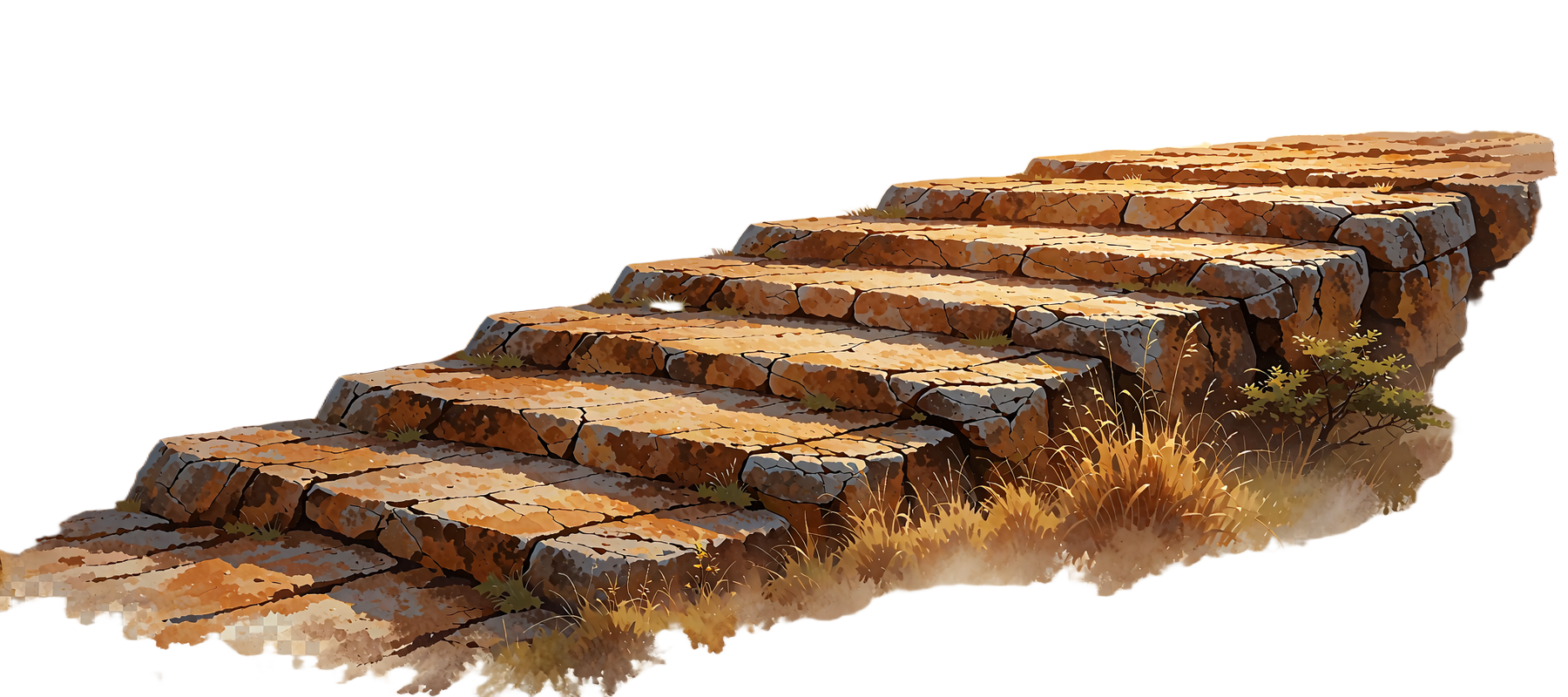 Fem granitudspring i trapper op mod savannehimlen - symbol p&aring; VIP-tiers fra Apprentice til Legend